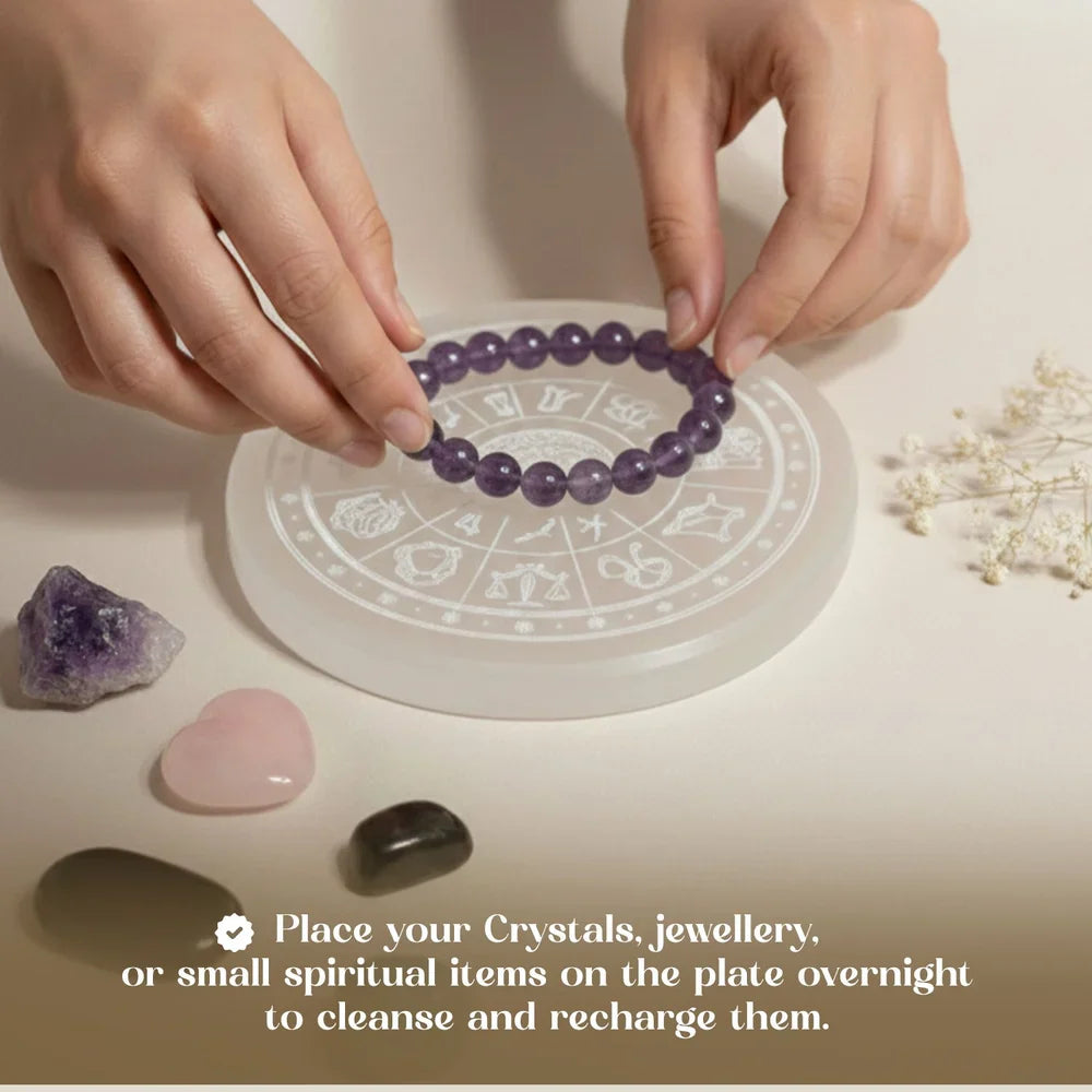 Selenite Charging Plate Bowl