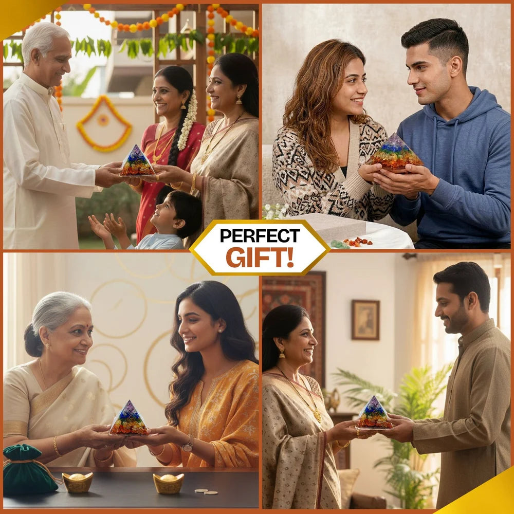 7 Chakra Crystal Pyramid