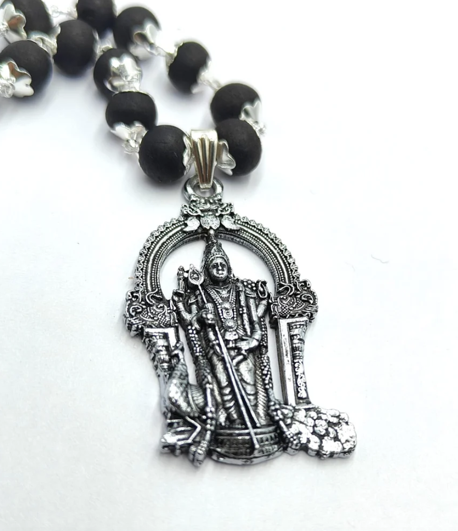 Karungali Mala with Murgan Pandant