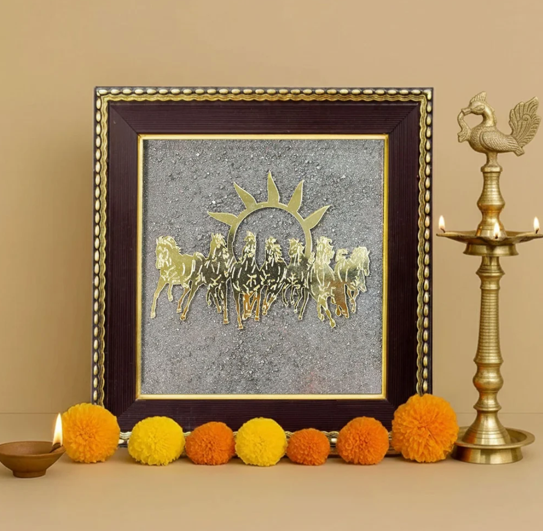 Pyrite 7 Horses Yantra