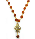 Shiv Om Trishul Rudraksha Mala