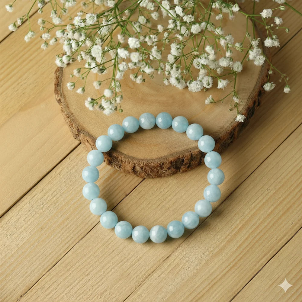 Aquamarine Crystal Bracelet