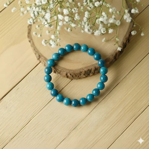 Blue Apatite Crystal Bracelet