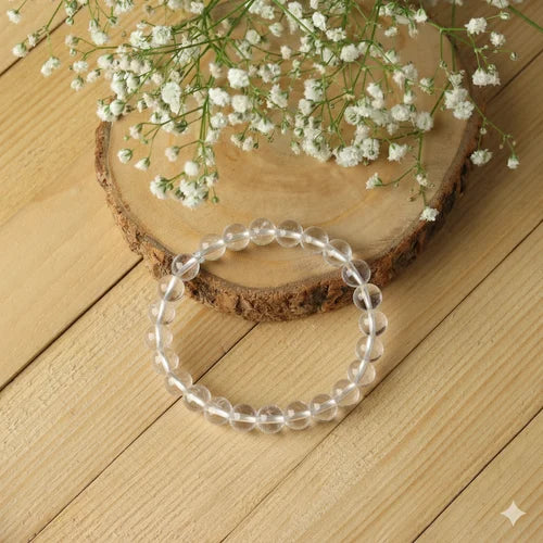 Clear Quartz Bracelet 8 mm