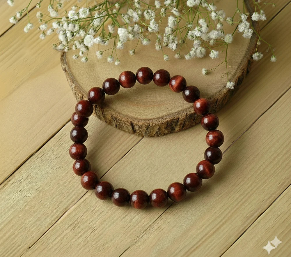 Red Tiger Eye Crystal Bracelet