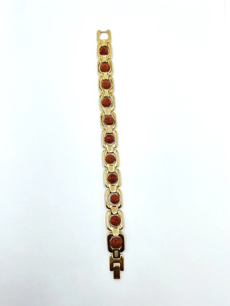 golden rurdaraksha bracelet
