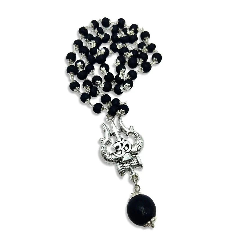 Metal Dhanyog Bracelet + Karungali mala with trishul