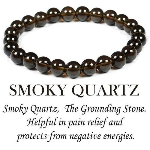 Smoky Quartz Healing crystal Bracelet 8 Mm