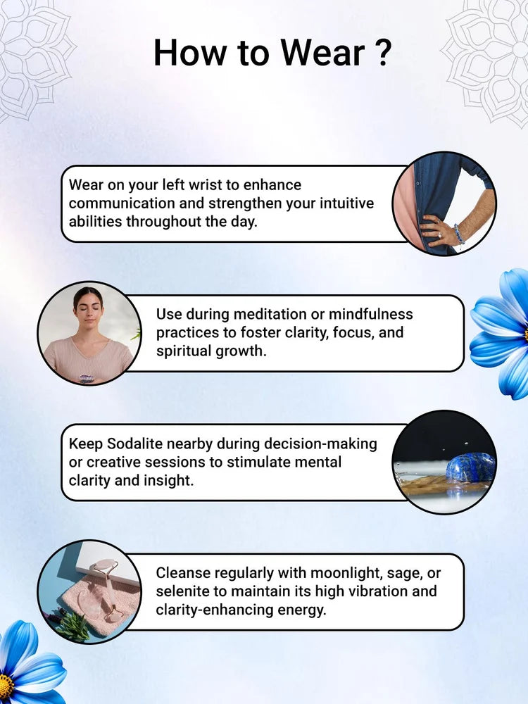 Sodalite Healing Crystal Bracelet